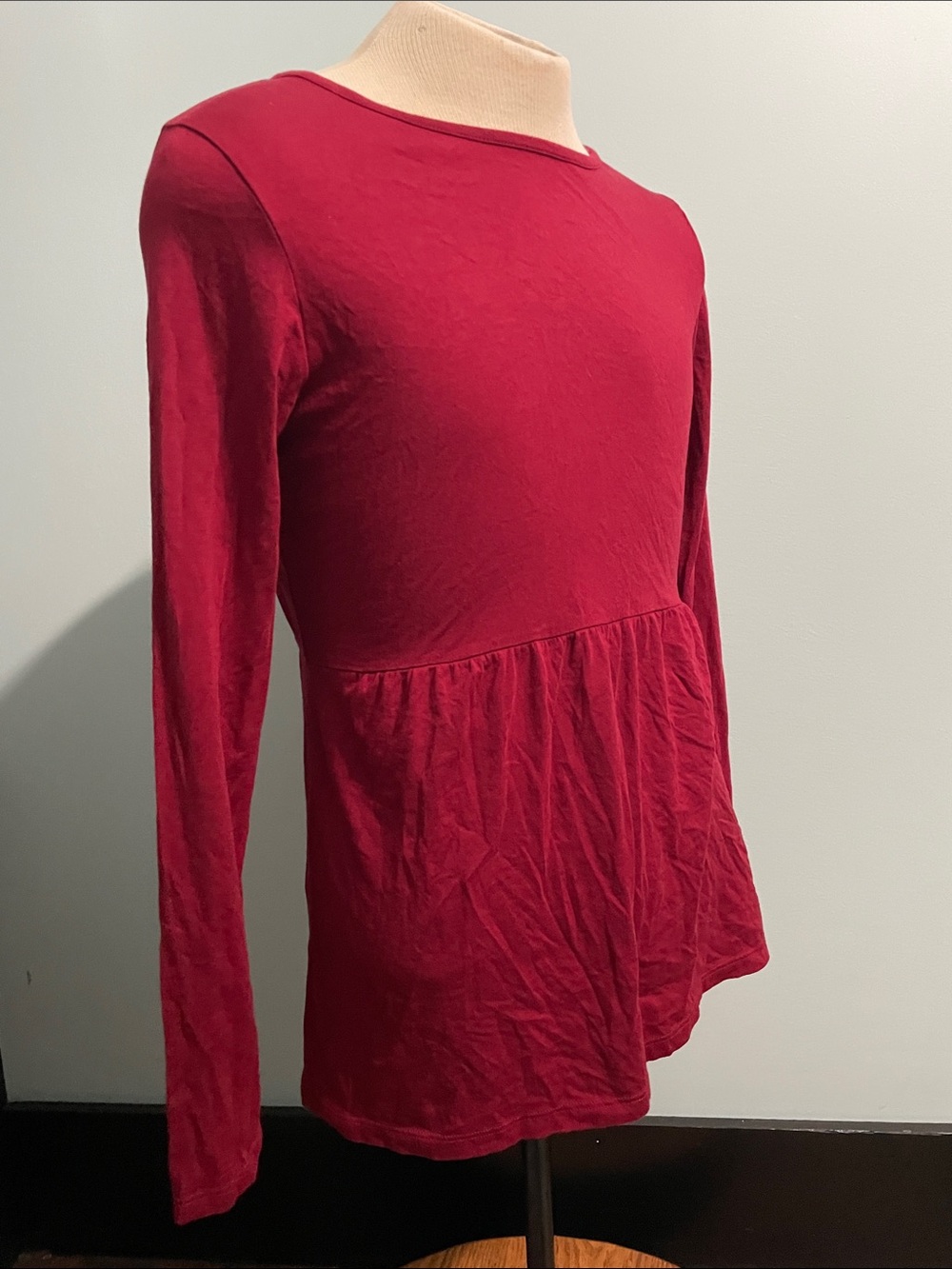 Orvis Peplum Blouse​ Size Medium Red